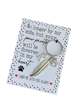 Pet bereavement gift, pet remembrance key ring