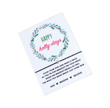 happy holidays wish bracelets