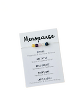 menopause crystal bracelet