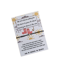 dance in the rain wish bracelet