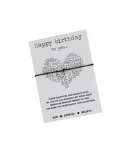 birthday wish bracelet