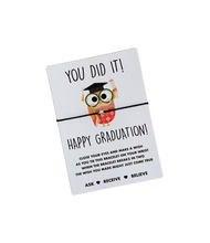 Graduation wish string bracelet