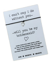 bridesmaid proposal wish bracelet