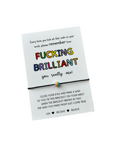 YOU ARE FUCKING BRILLIAN WISH BRACELET