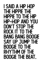 Rapper's Delight print