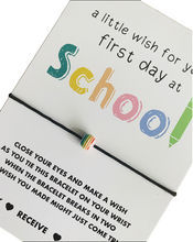 FIRST DAY AT SCHOOL WISH BRACELET