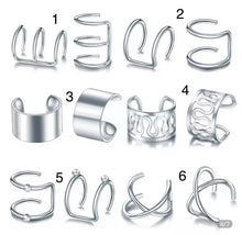 silver ear cuffs