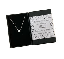 silver maid of honour favour