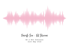 Personalised Sound Wave Print