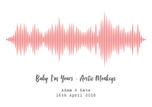 personalised sound wave print