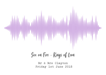 Personalised Sound Wave Print