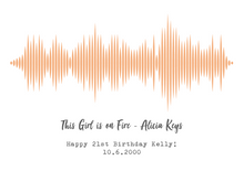 Personalised Sound Wave Print