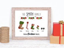 personalised christmas print