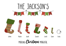 personalised christmas print