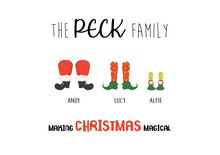 christmas feet print