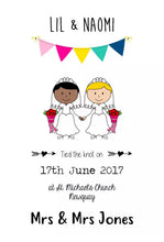 Framed Personalised Wedding Print