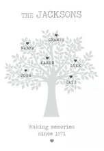 Personalised Family Tree Print