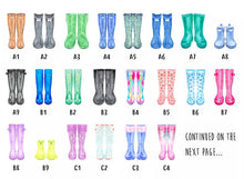 Personalised family wellies print!