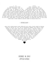 Personalised Song Lyrics Print