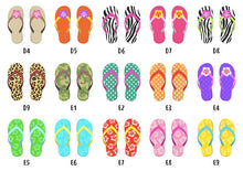 Framed Personalised Family Flip Flop Print