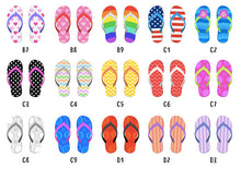 Framed Personalised Family Flip Flop Print