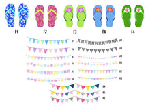 Framed Personalised Family Flip Flop Print