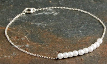 silver pearl bracelet