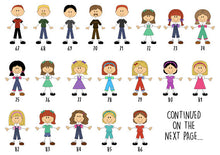 Personalised Family Stick People Print