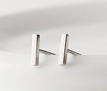 silver t bar studs