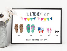 framed family print
