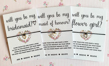 Will you be my Bridesmaid Wish Bracelet