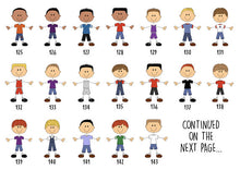 Personalised Family Stick People Print