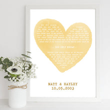 song lyrics print