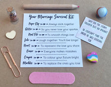 Personalised Marriage Survival Kit