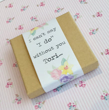 personalised maid of honour gift box