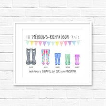 personalised welly print