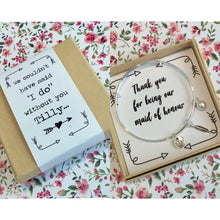 maid of honour charm bracelet