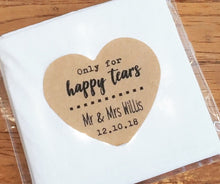 wedding favour tissues