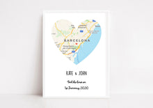 personalised map print