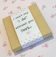 Will you be my Bridesmaid charm bangle complete with gift box & personalised sleeve