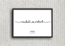 personalised engagement print