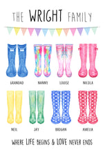 portrait welly boot print