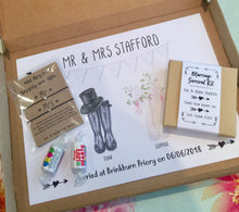 Personalised wedding gift box including goodies!