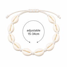 Adjustable shell anklet. 