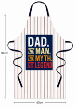 100% COTTON STRIPED APRON FOR DAD 