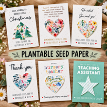 Wildflower seed paper gifts by Mermaid Marys