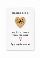 Sending you a big hug, pocket hug gift in the post