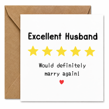 Husband birthday card. anniversary card for hubby 