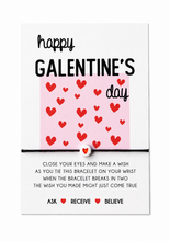 Galentines wish string bracelet. Gift for your girl friends on Valentine’s Day 