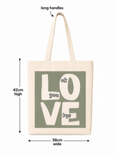 100% cotton olivia dean song words tote bag ok love you bye